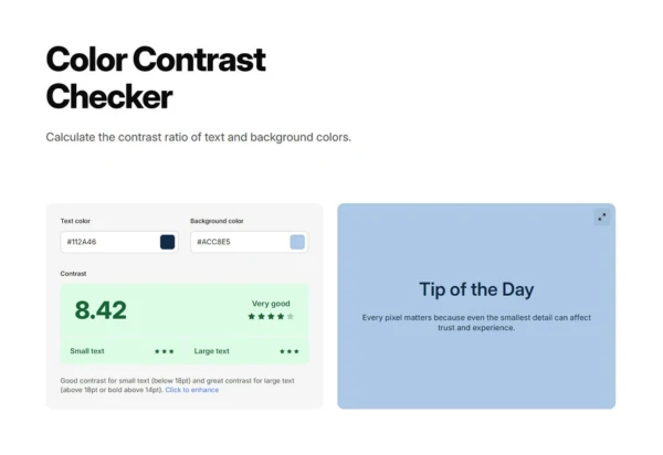 how to improve website user experience - colour contrast - Little Nerd Web Design